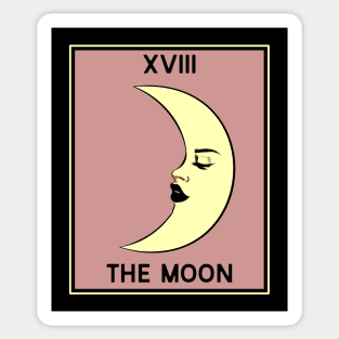 The Moon - Crescent Moon Tarot Card Sticker
